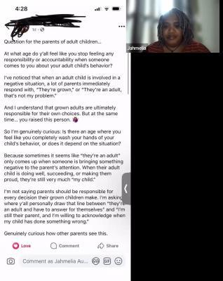 My response to "Parents with Adult Children"